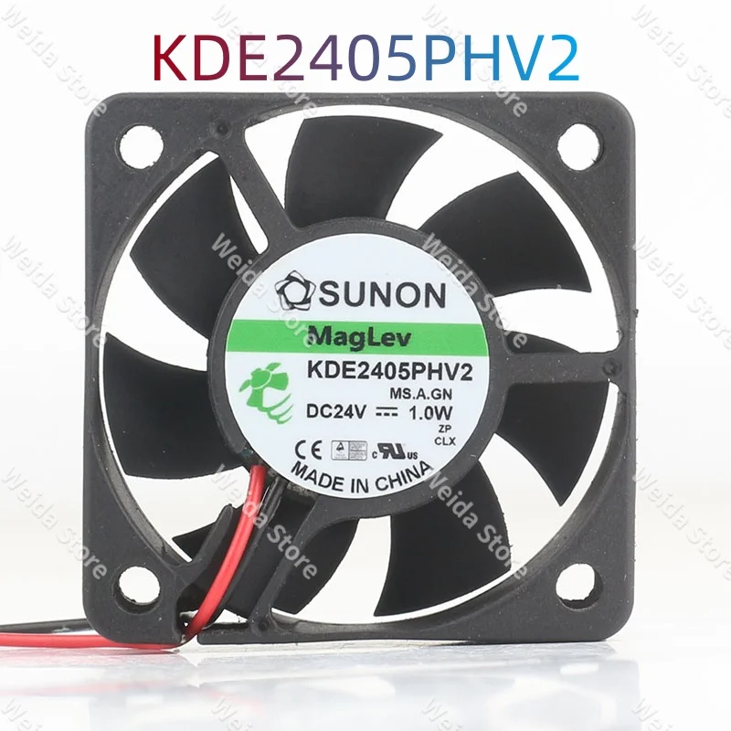 Newly built standard 5015 50X50X15MM 5CM KDE2405PHV2 DC24V 1.0W magnetic levitation variable frequency fan