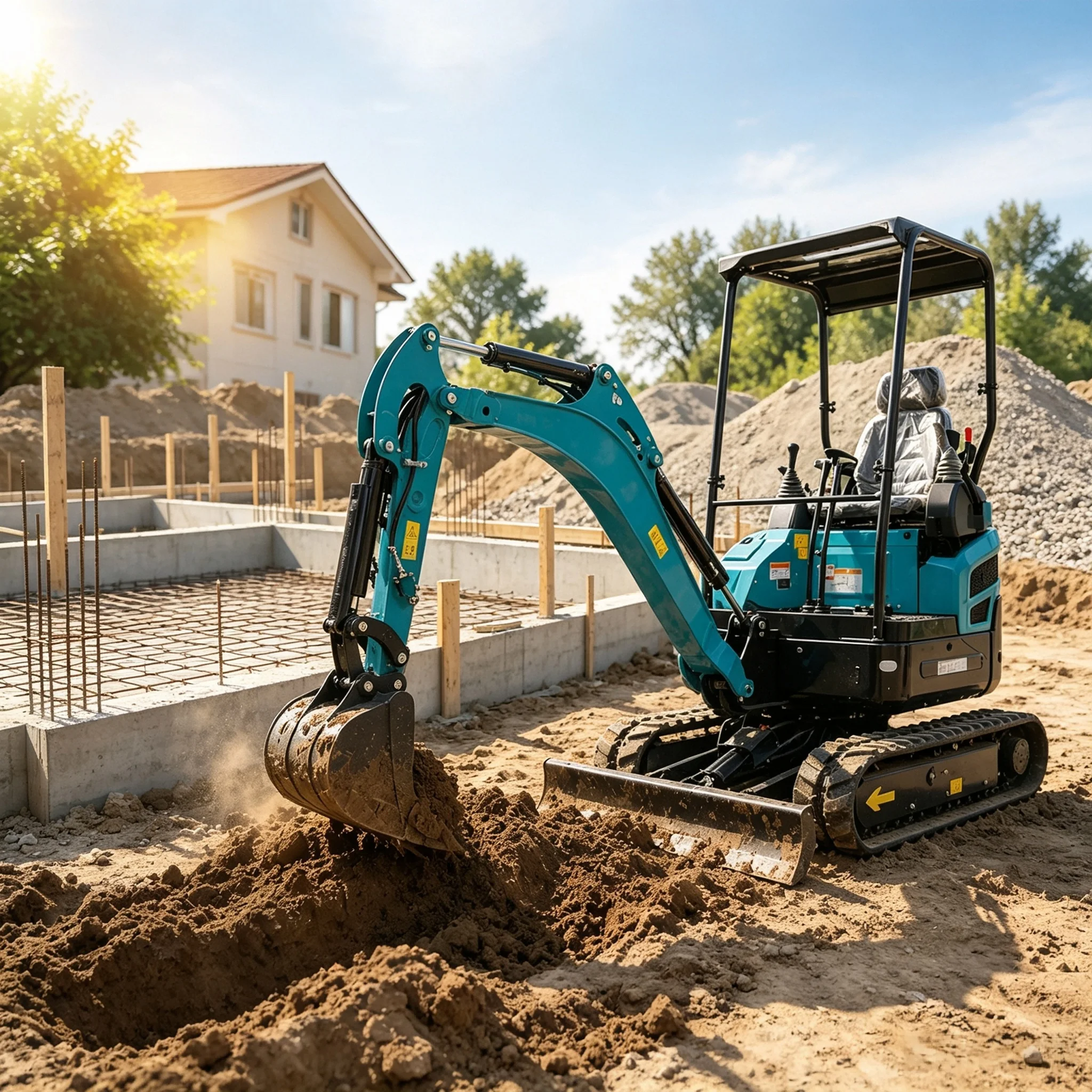 High‑efficiency reinforced practical Excavator Household‑farm Excavator Ground‑digging Digger