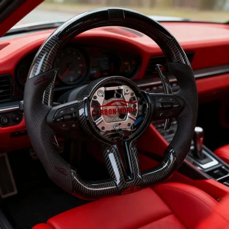 

For BMW E60 E70 E71 F10 F06 F12 F13 F15 F16 F20 F22 F30 F31 F32 F33 F36 Carbon Steering Wheel Old Model Upgrade New Model