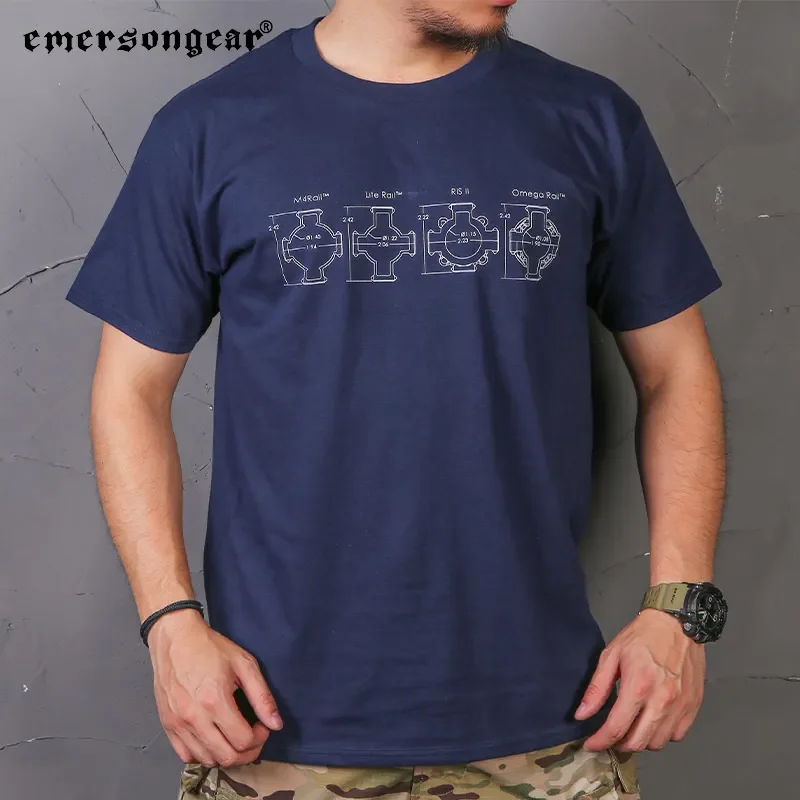 Emersongear-Camiseta de cultura táctica, camisetas cortas tipo B, deportes informales, Airsoft, senderismo al aire libre, moda de caza