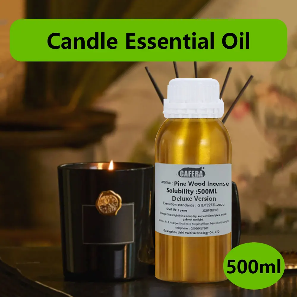 

GAFERA 500ml (16.9 oz) Linen/Lemon Grass/Coffee Candle Essential Oil - Handmade Candle Essence - Deluxe Aroma For Candle Making