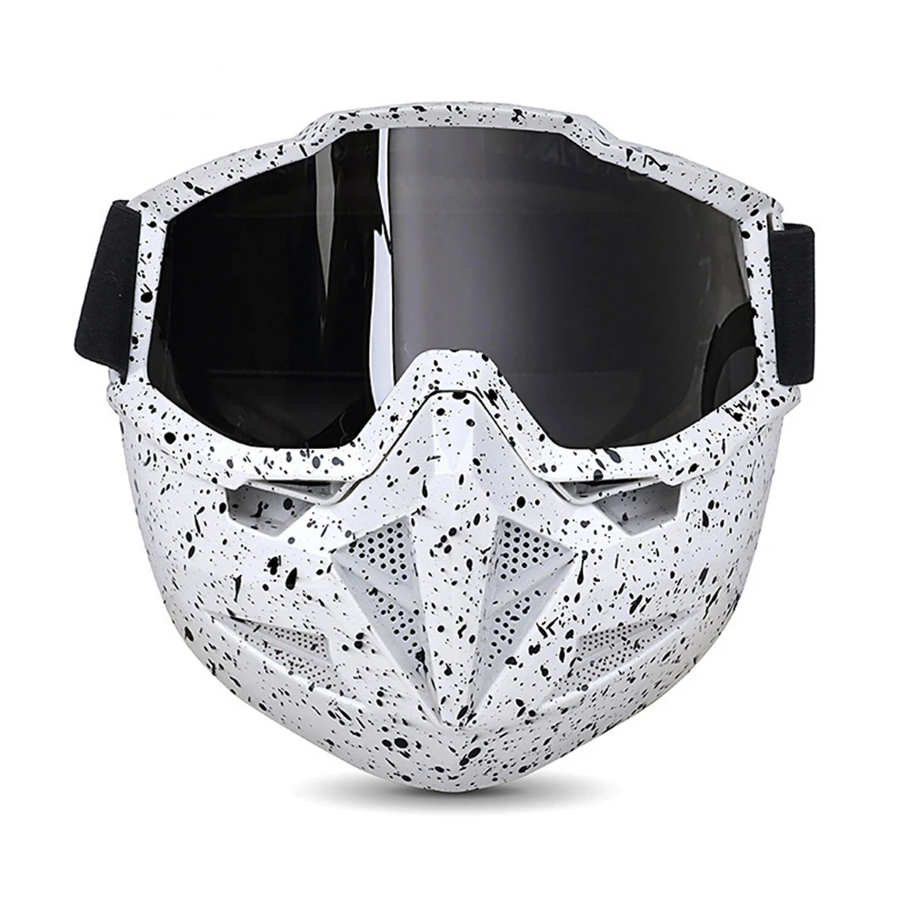 ShinyCoCo Luxury Brand Patterned Motorcycle Riding Face Mask Goggles Windproof And Eye Protecting Riding Glasses Personalized