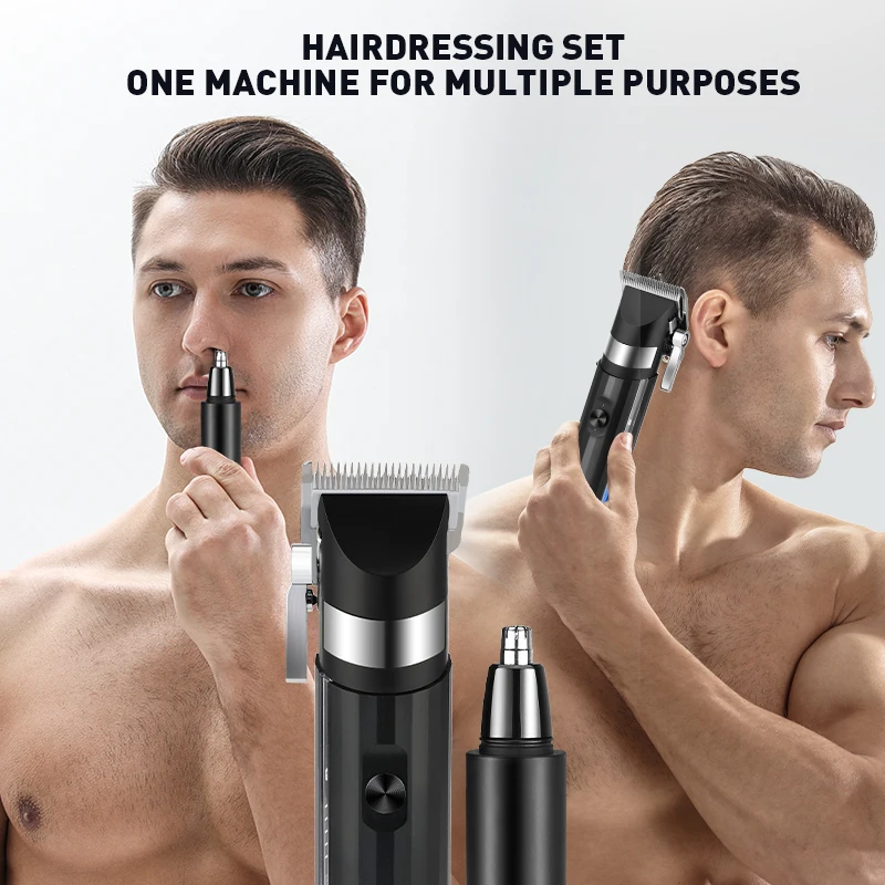 Resuxi LM-2030 Hair Clippers Beard Ear Nose Trimmer Body Grooming Kit for Men 2 in 1 Electric Usb Customized Logo Service Barber