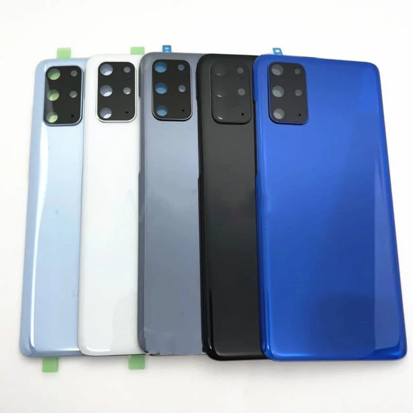 Battery Back Cover 3D Glass for Samsung S20+ S20 Plus G985 G985F Panel Rear Door Housing Case with Camera Lens