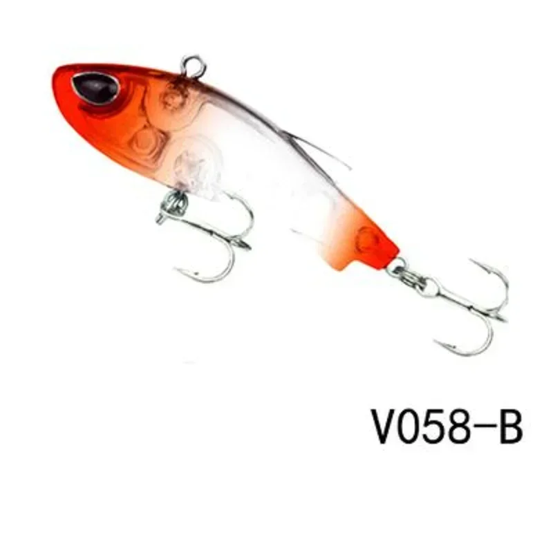 MOTONA VIB Soft Fishing Lure, Lead Bait, Artificial Bait, Sinking Crankbait, Wobbler, Ice Fishing Tackle, 3D Eyes, 40mm, 3.8g