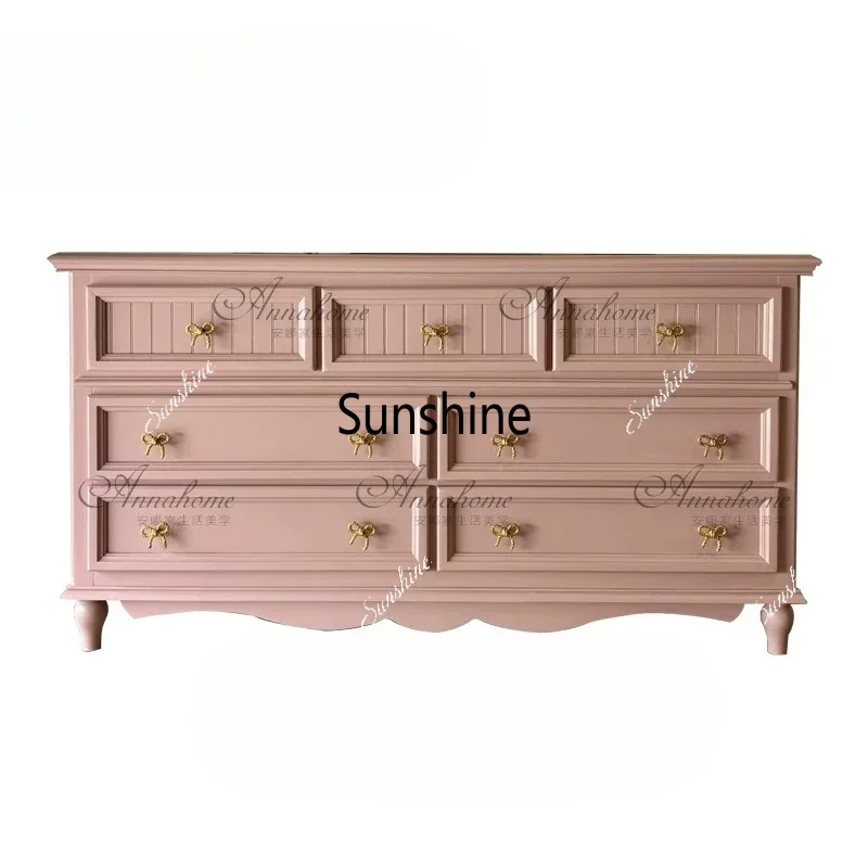 Living room against the wall light luxury chest large capacity entrance cabinet T*