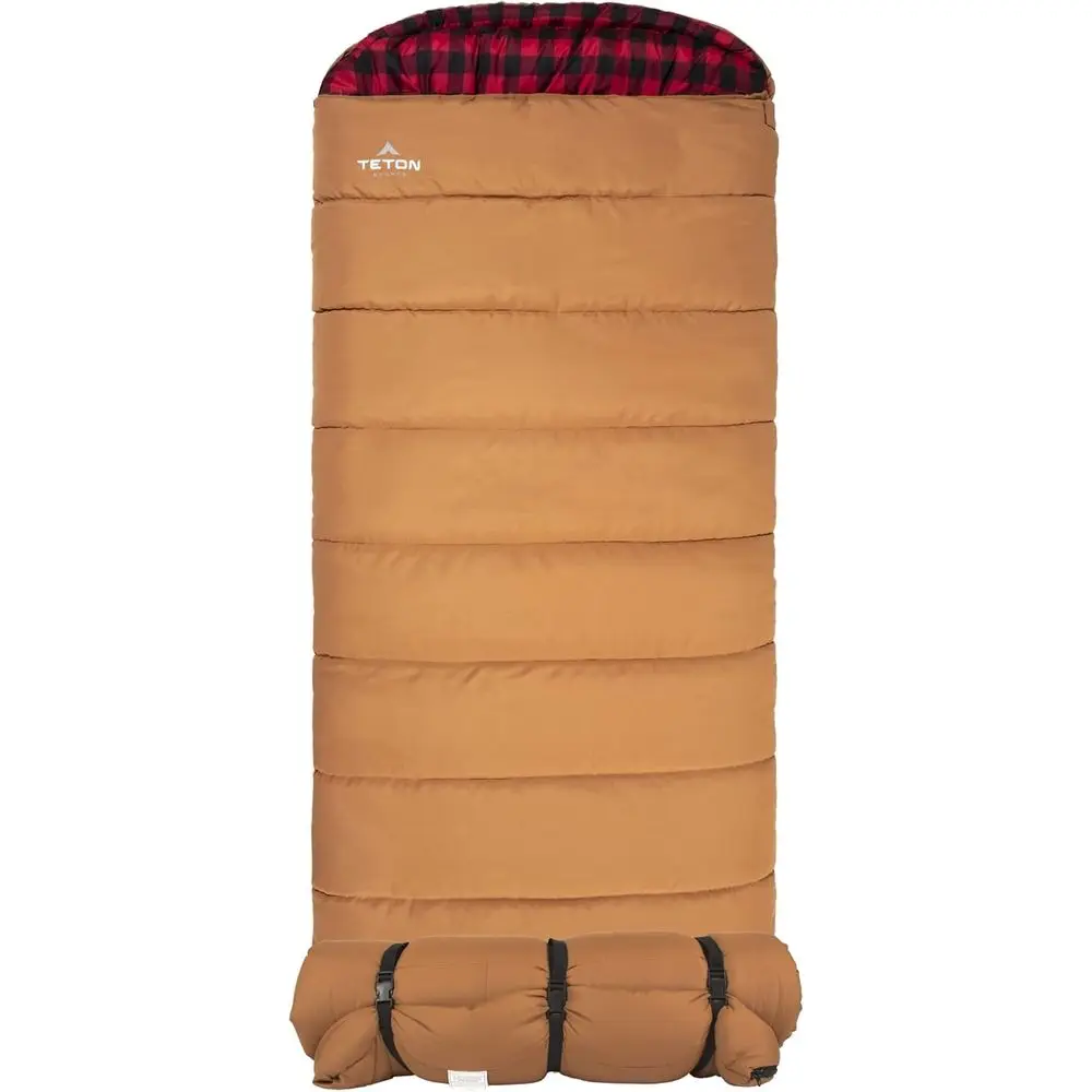 

Durable Canvas Shell Sleeping Bag for Camping, Hunting, and Cold Weather Comfort