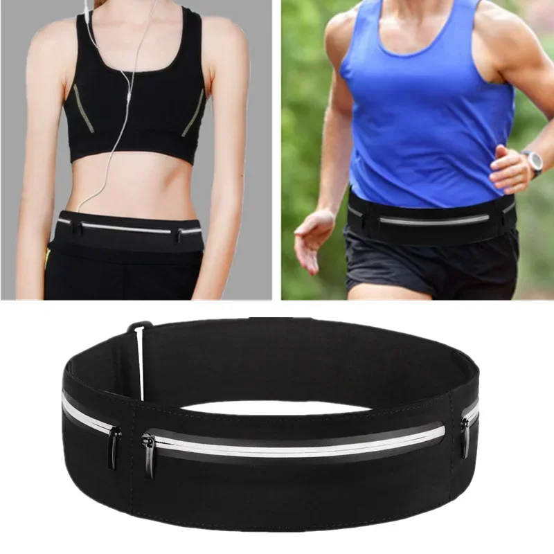 Outdoor Running Belt Bag Mobile Cell Phone Waist Pouch Bag for Men and Women Sports Fanny Pack Waterproof Jogging Gym Waist Bags