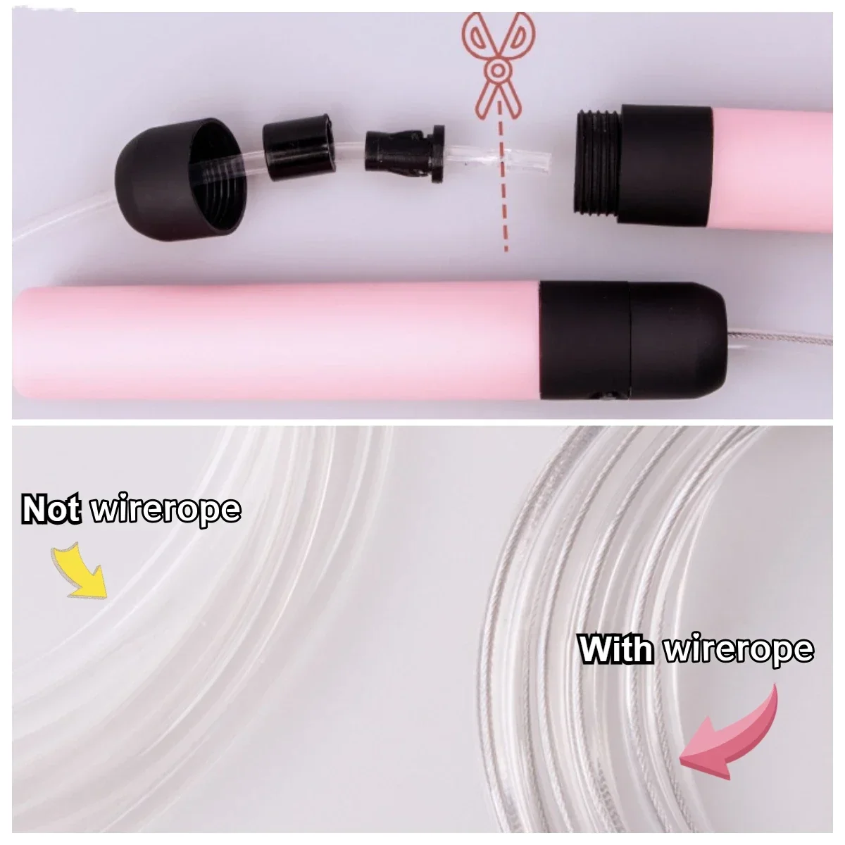 5V Rechargeable LED Night Glow Jump Ropes Glowing Skipping Rope for Kids Adult Adjustable Portable Training Sports Skipping Rope