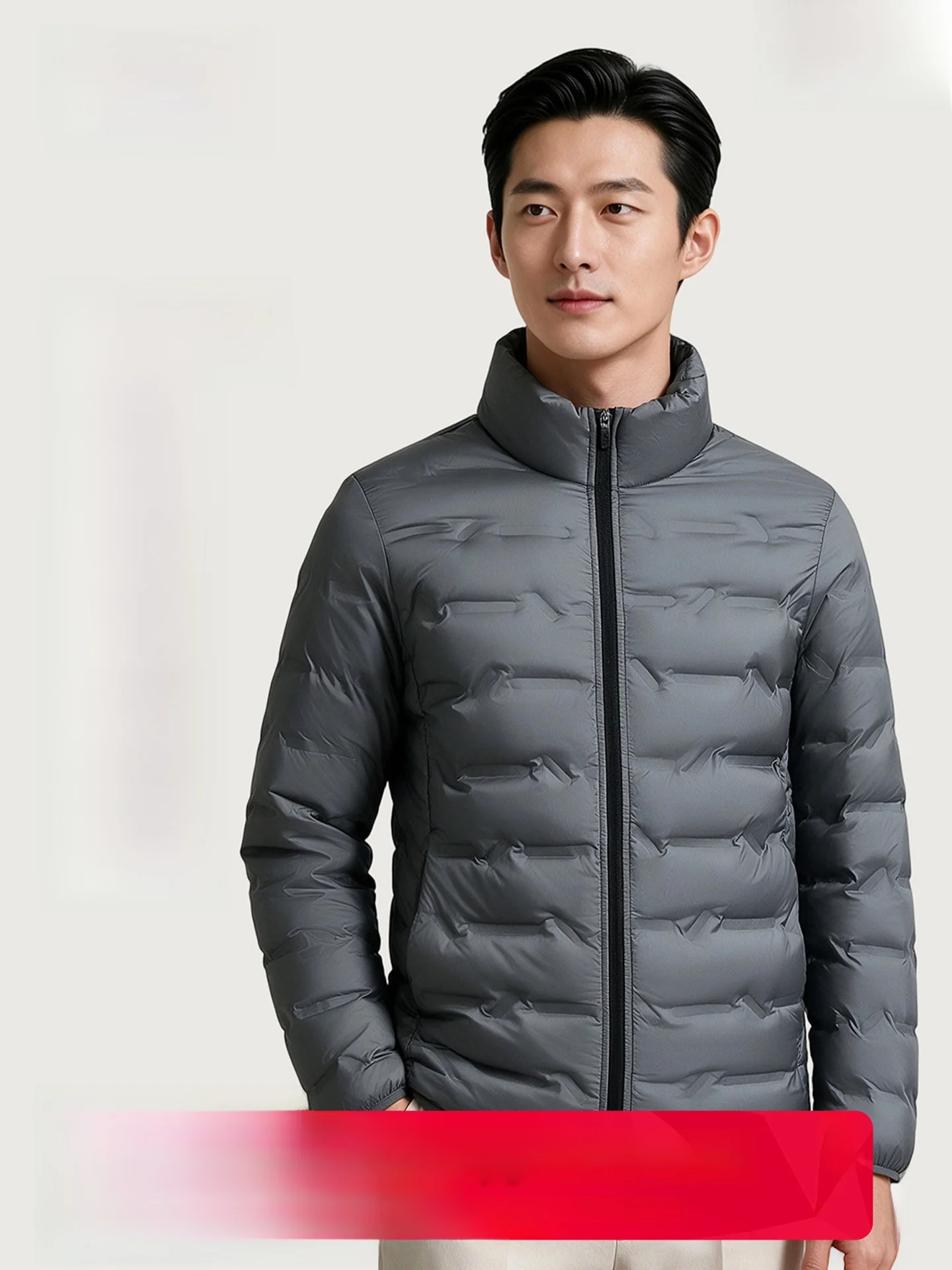 Casual Duck down Jacket Men's Winter Warm Stand Collar Polyester Fiber Fashion Urban Style Outdoor City Leisure Skiing Commuting