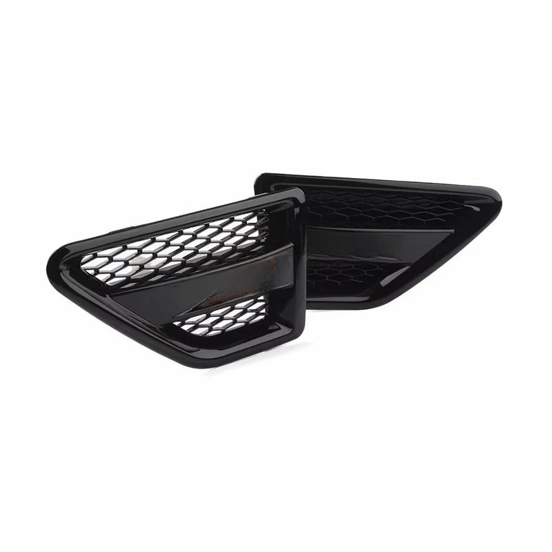 

Front Fender Side Vent Grille Trim Left Right for Land Rover Freelander 2 Silvery Black