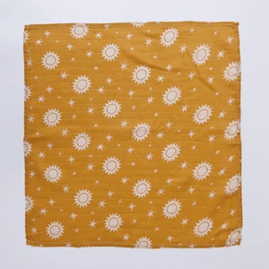 Newborn muslin bibs, 5 units, multifunctional, bamboo cotton, breathable, soft cloth for baby 6 Main Sales Kit Recem Born - №5