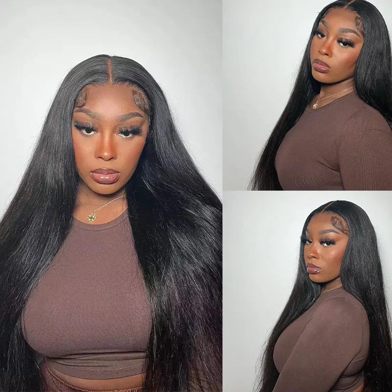 13x6 HD Lace Frontal Human Hair Wig 30inch PrePlucked Brazilian Natural Straight Lace Front Human Hair Wig 13x4 Lace Frontal Wig