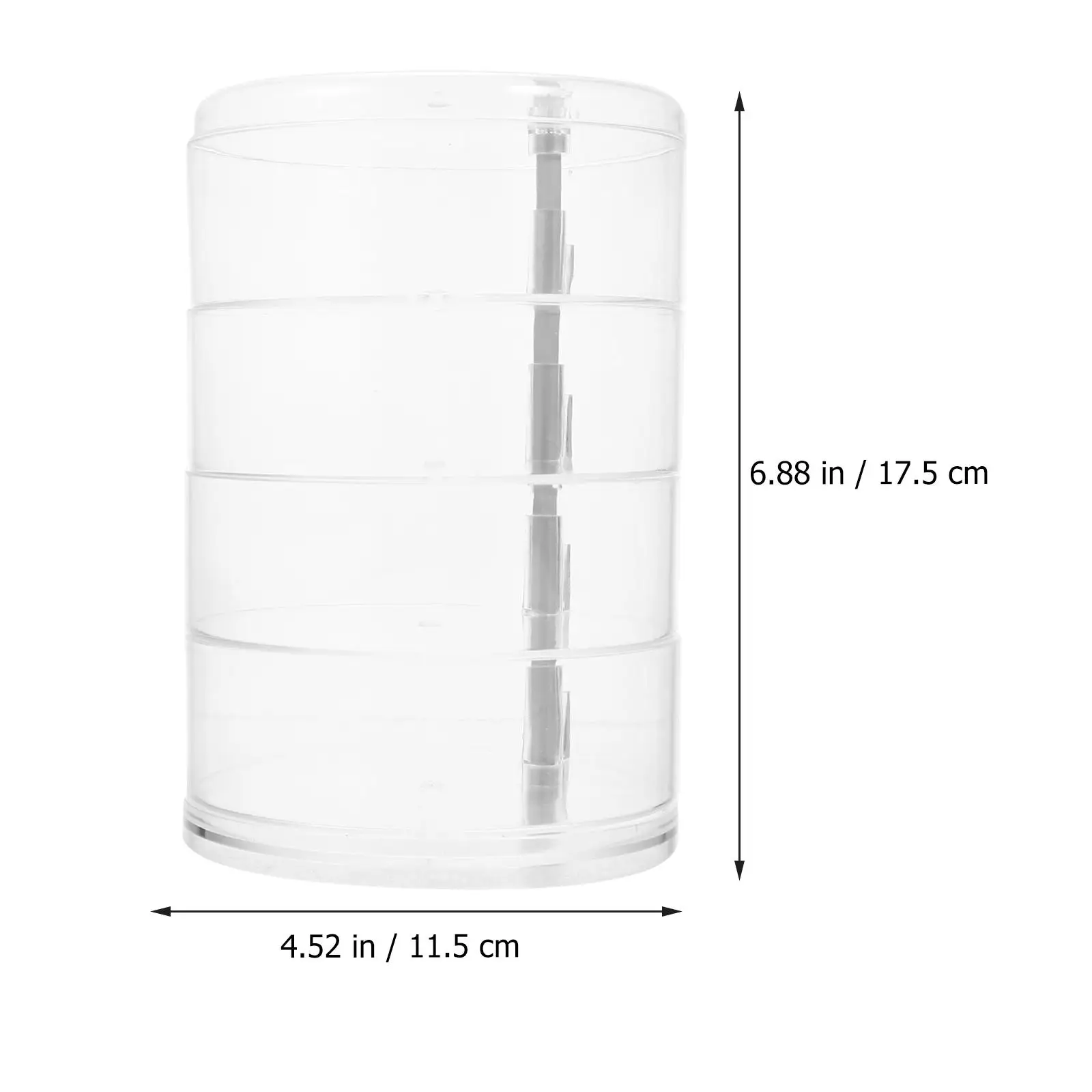 Multi Layer Transparent Jewelry Box Large Capacity Storage ganizer Earring Headdress Holder Display Dust Proof