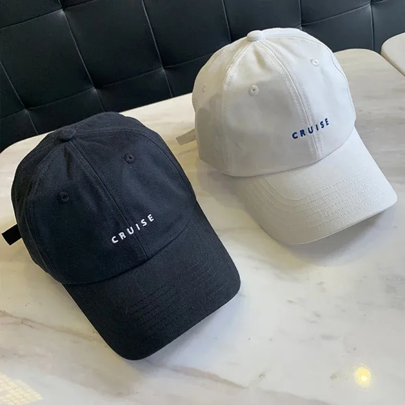 

Solid Color Letter Embroidery Baseball Hat for Women Solid Color Korean Girl Peaked Cap Outdoor Soft Snapback Sun Visors Hat