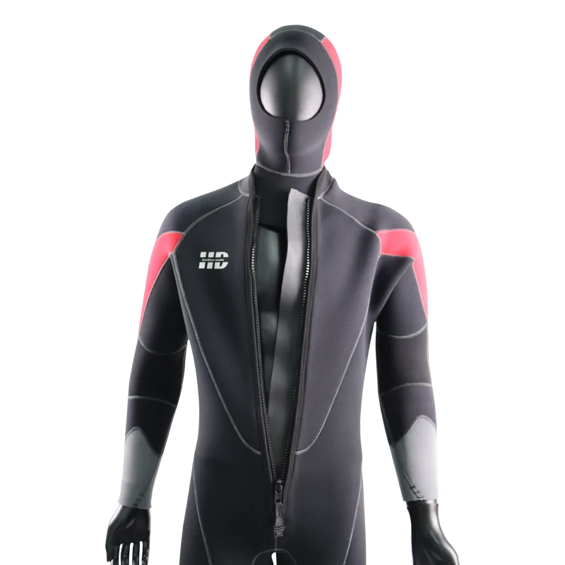العلامة التجارية SCR 5 مللي متر الغوص بذلة النيوبرين النايلون مجمع للكبار الدافئة دائم طويلة الأكمام قطعة واحدة #5