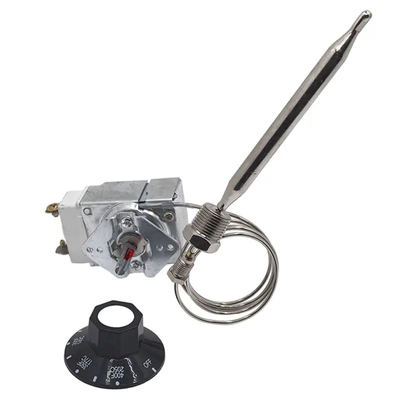 

WOWFU-High Limit Switch Safety Thermostat With Control Knob Millivolt Thermostat Control For Robertshaw Model 1/4" RX-1-36