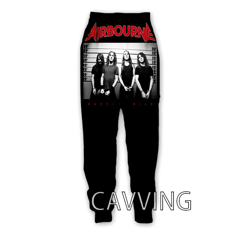 

CAVVING 3D Printed Airbourne Band Casual Pants Sports Sweatpants Sweatpants Jogging Pants Trousers for Women/men