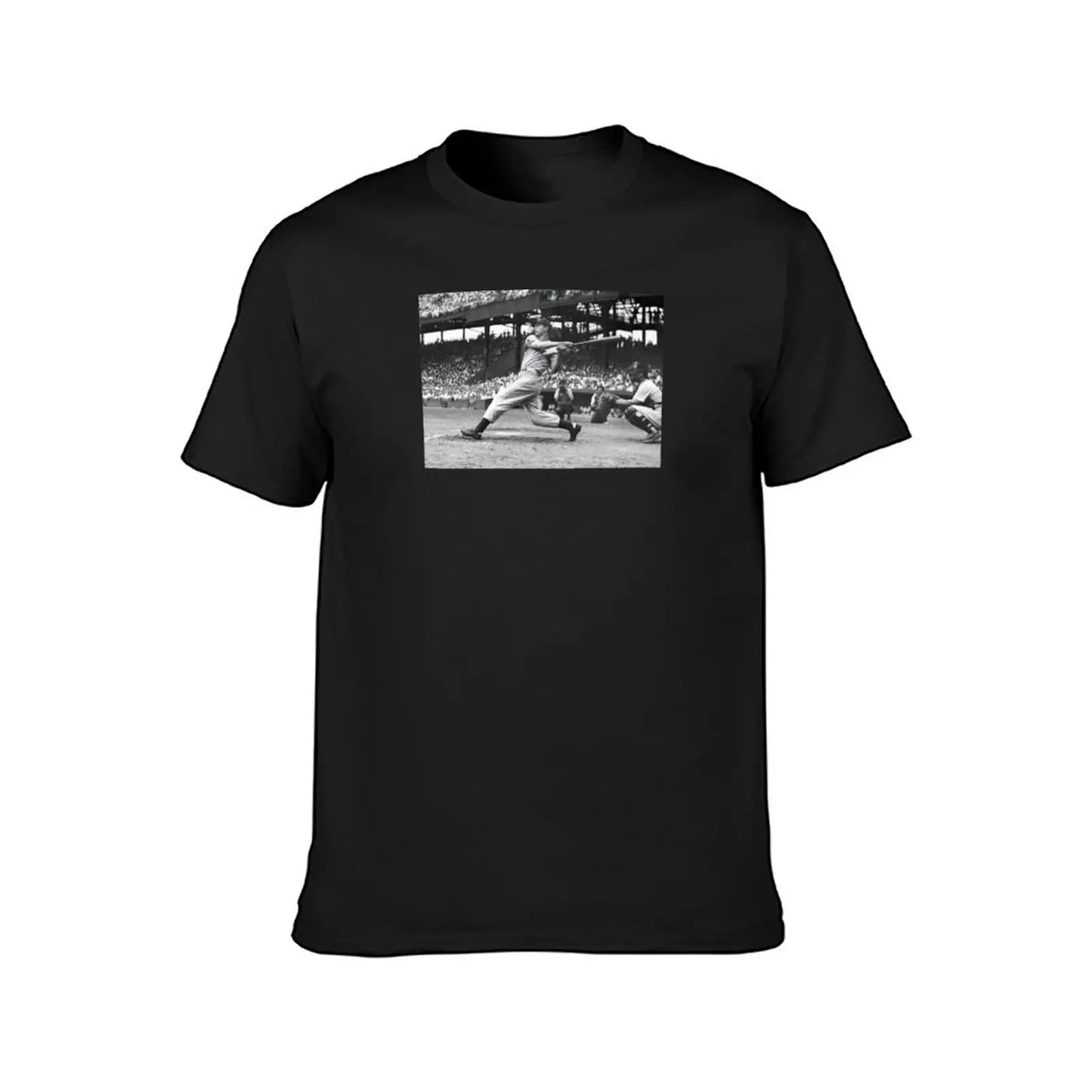 Joe DiMaggio Hits Out T-Shirt anime tees for a boy funnys Men's cotton t-shirt