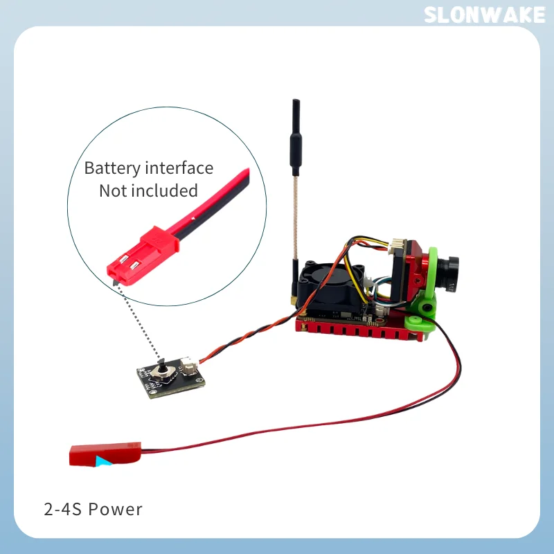 Nowy produkt 5.8G 48CH 1000mW regulowany nadajnik VTX kamera CMOS 1500TVL AIO 130 °   obsługa obiektywu 2-4S 2,1 mm do zdalnie sterowanej części RCB19