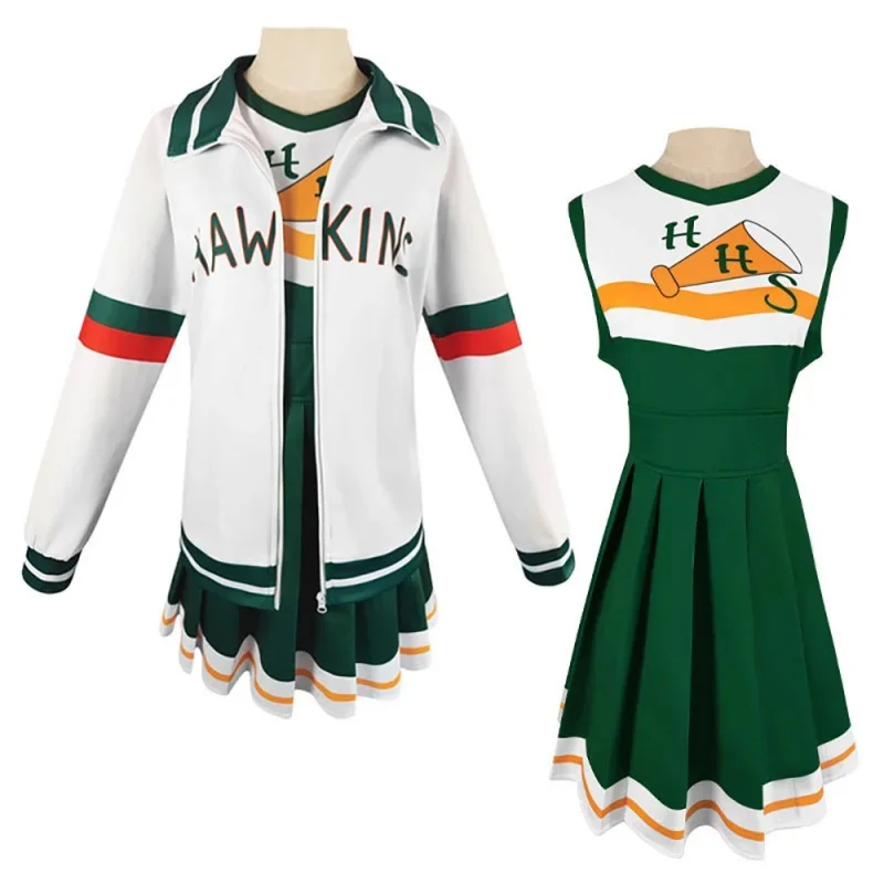 

Hawkins Lucas' school cheerleading uniform Season 4 stranger Halloween party dress Chrissy Cunningham cosplay costume