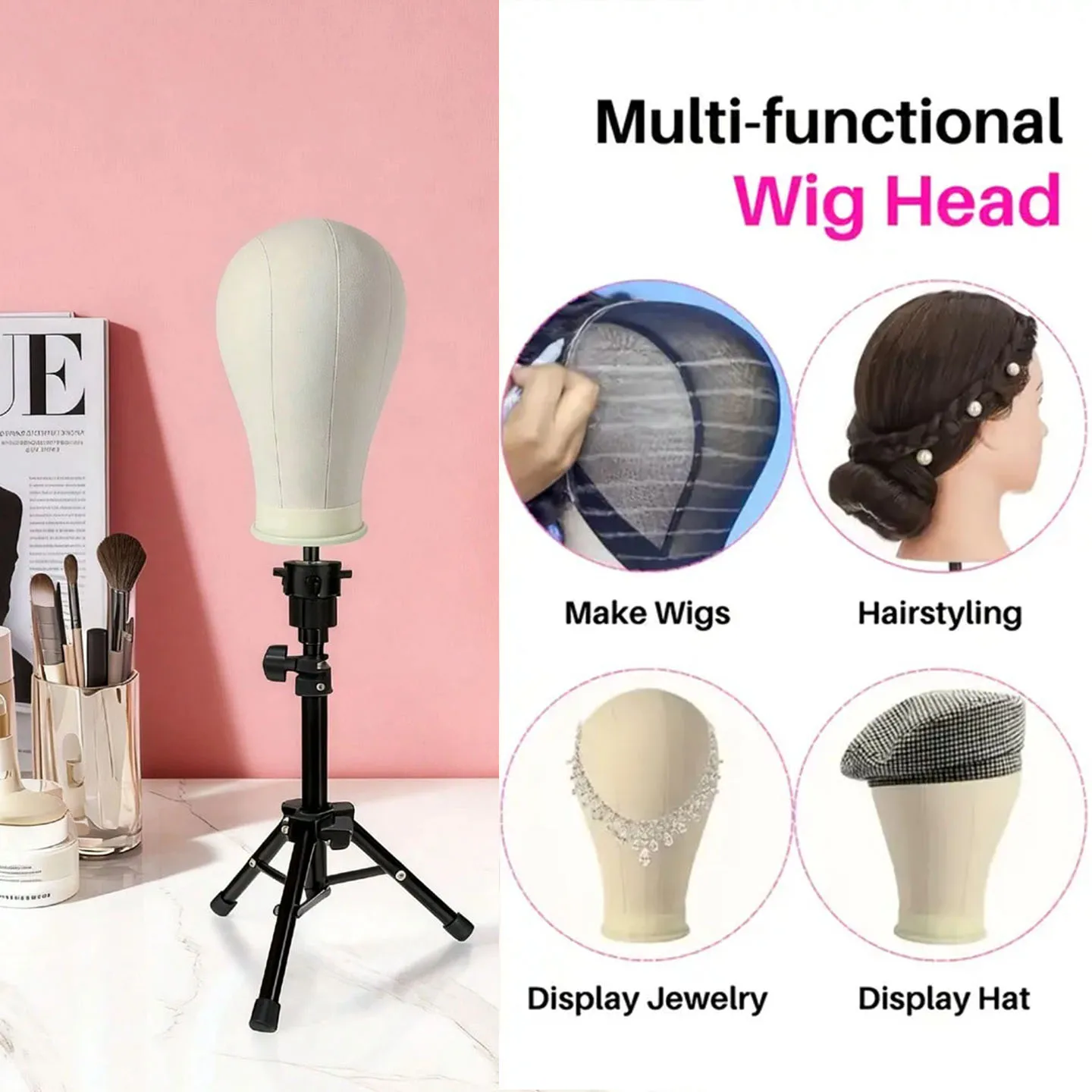 Thumbnail 2 - #28 Cheapest Canvas Wig Display Stands Deals You Can Get