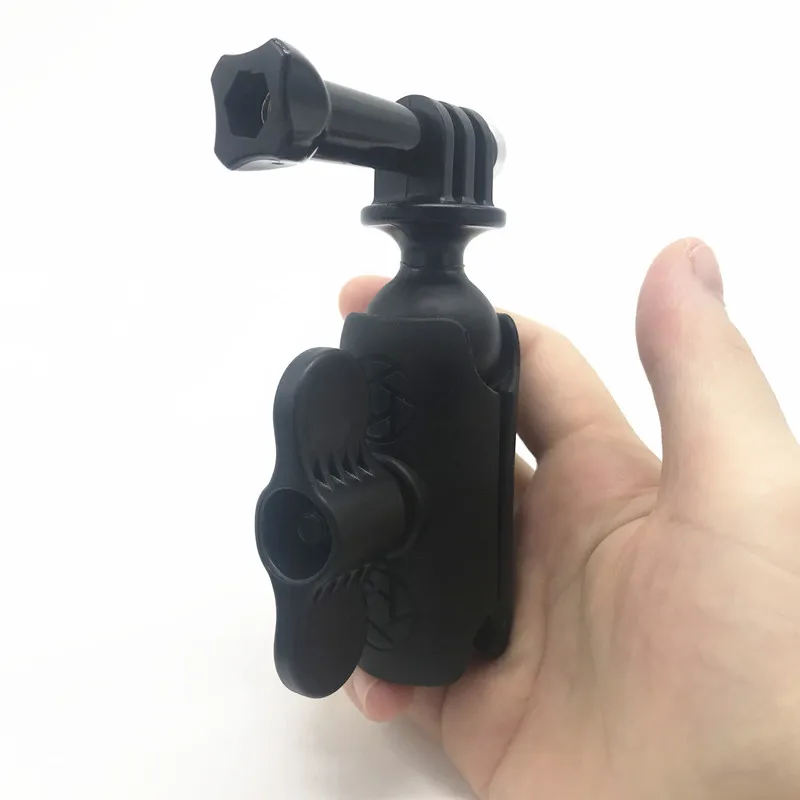 360 Degree Rotate Camera Clamp Mount Diving Fill Light ABS Ball Clip for Go Pro Hero 6 5 4 3 Xiaomi Yi SJ4000 SJ7000