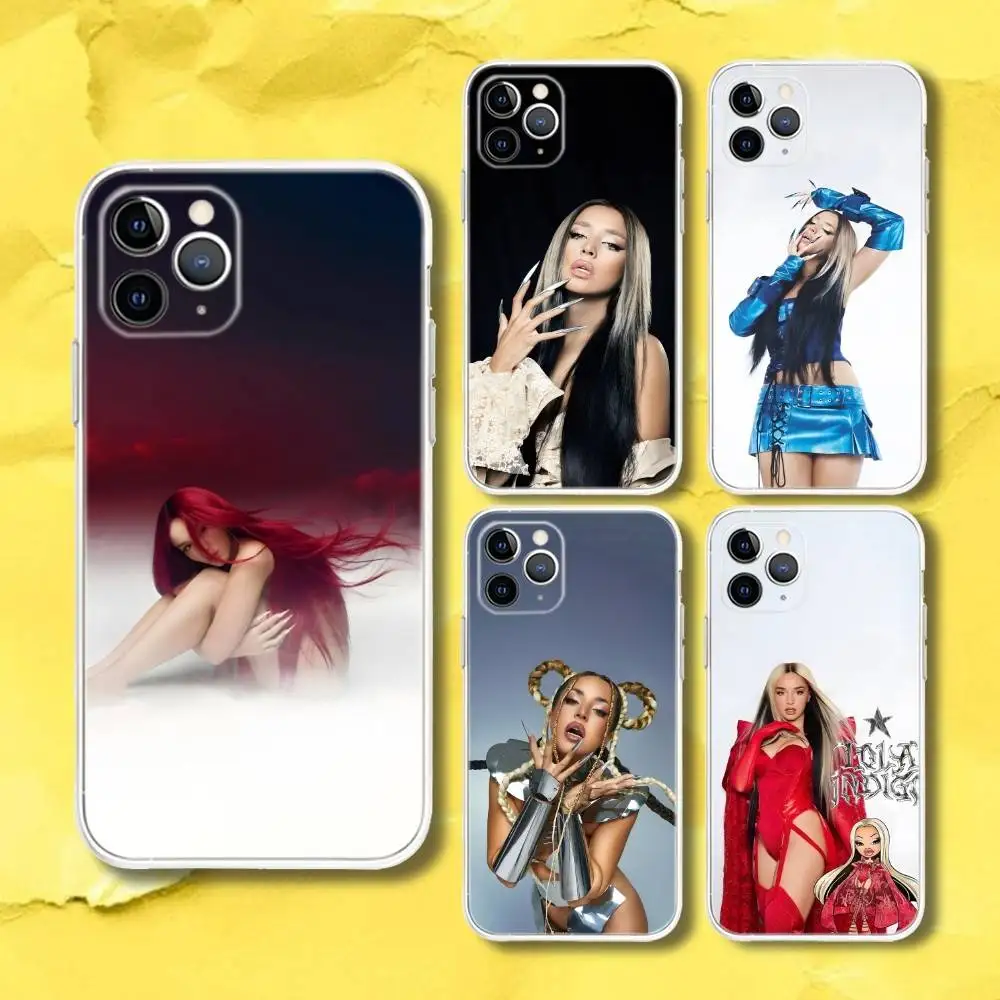 

L-Lola Indigo Dragon Phone Case For iPhone 17,16,15,11,12,14,13 Pro Max Plus Mini X,XS,XR,7,16E Air Transparent Cover Fundas