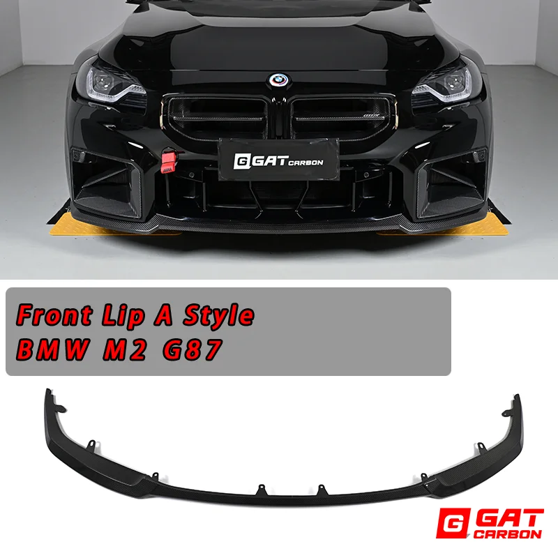 

For BMW M2 G87 Dry Carbon Fiber A Style Front Lip Diffuser Lower Lip Bodykit