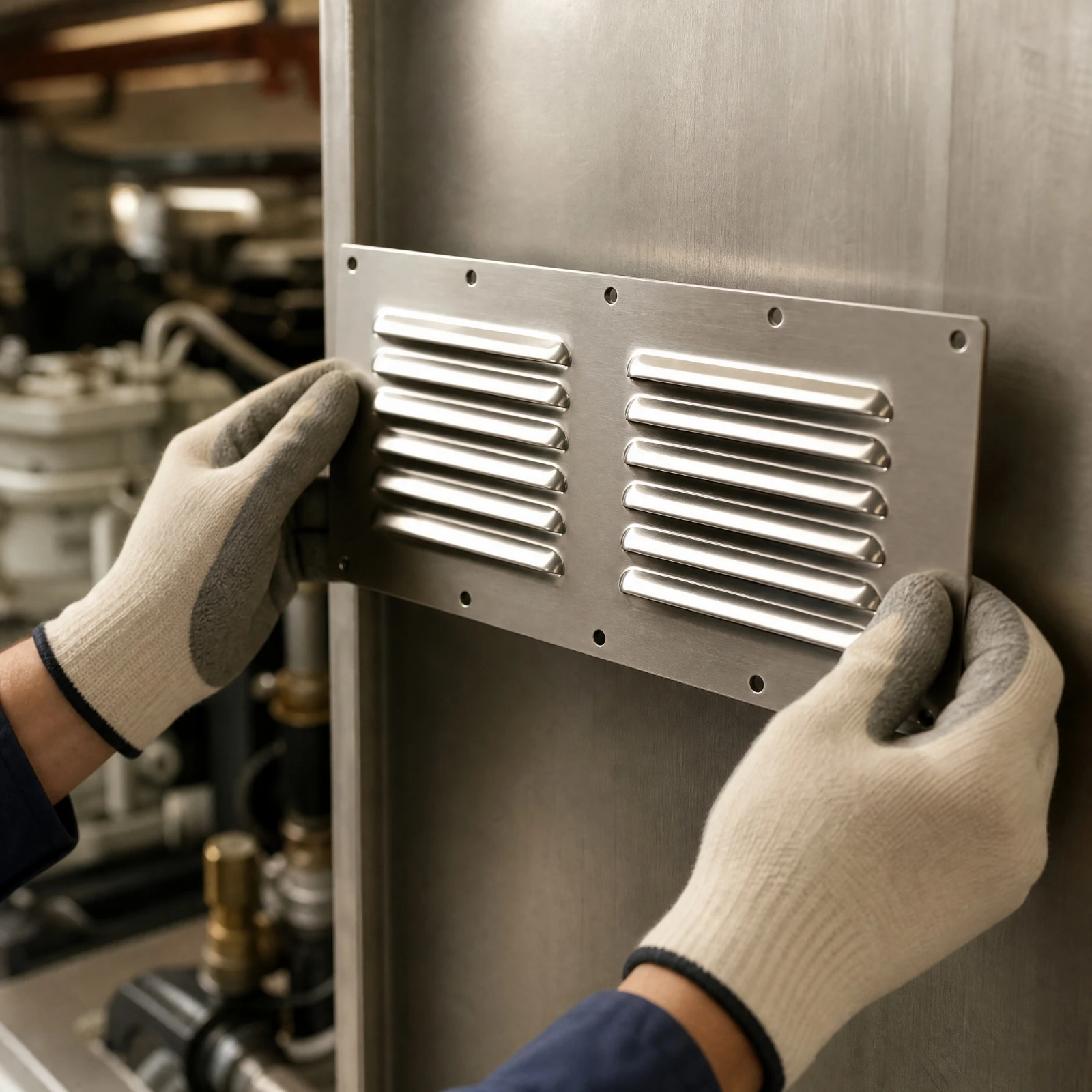 Air Exhaust Grille Corrosion-Resistant Divided Louver Vent Cover Air Vent Louver Cover Easy to Install