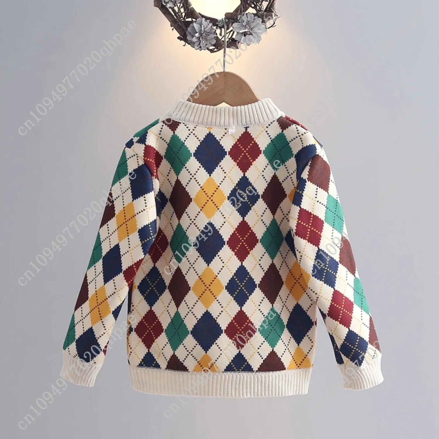  سترات للأولاد والبنات سميكة للخريف/الشتاء سترات محبوكة عصرية جديدة للأطفال ملابس علوية للفتيات والفتيان #4