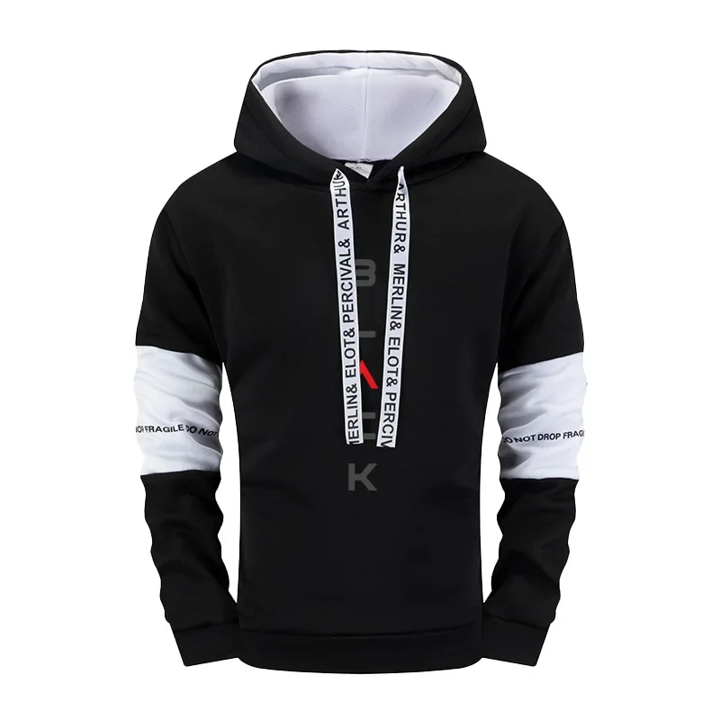 أسود إلكتروني طباعة وتتسابق الخريف الشتاء عارضة البلوز عداء ببطء رياضية 2025 جديد أزياء الرجال رياضية هوديس Sweatpants #5