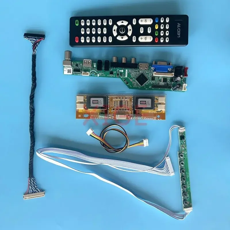 

Driver Controller Board Fit HT190E01 HT170E01 HT170EX1 1280*1024 30-Pin LVDS LCD Display AV+HDMI+VGA+IR+USB TV Analog Kit 4CCFL