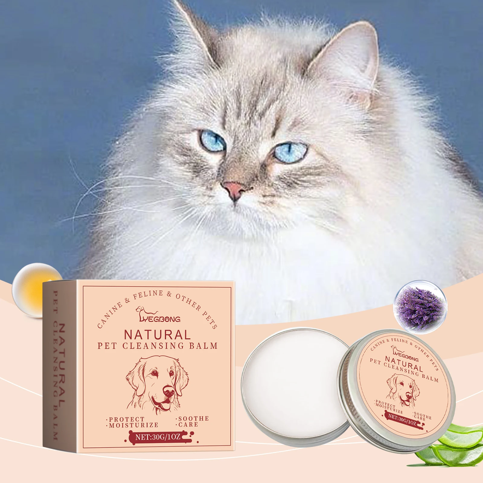 30g Pet Eye Cleaner Creme Natürliche Tränenfleckenentferner Sanfte Augenfleckenreinigung Repel Trockenfleckenbildung Hund Katze Tränenreiniger Salbe