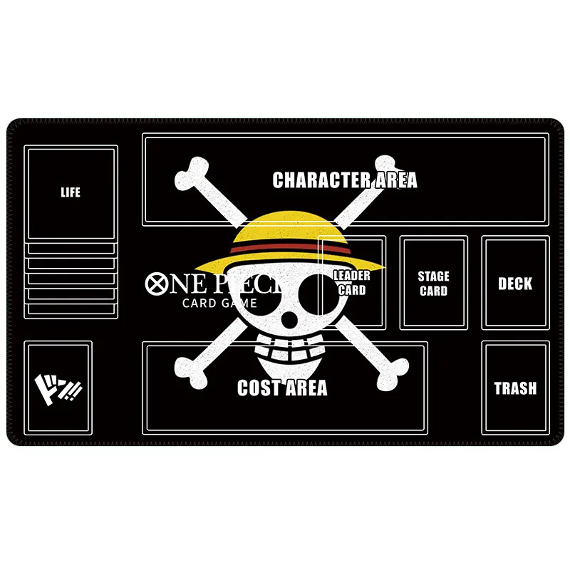 600X350X2mm Een Stuk Luffy Portgasd Ace Kaart Battle Tafel Mat Opcg Enkele Speler Bordspel kaart Battle Mat Anime Kaarten Gift