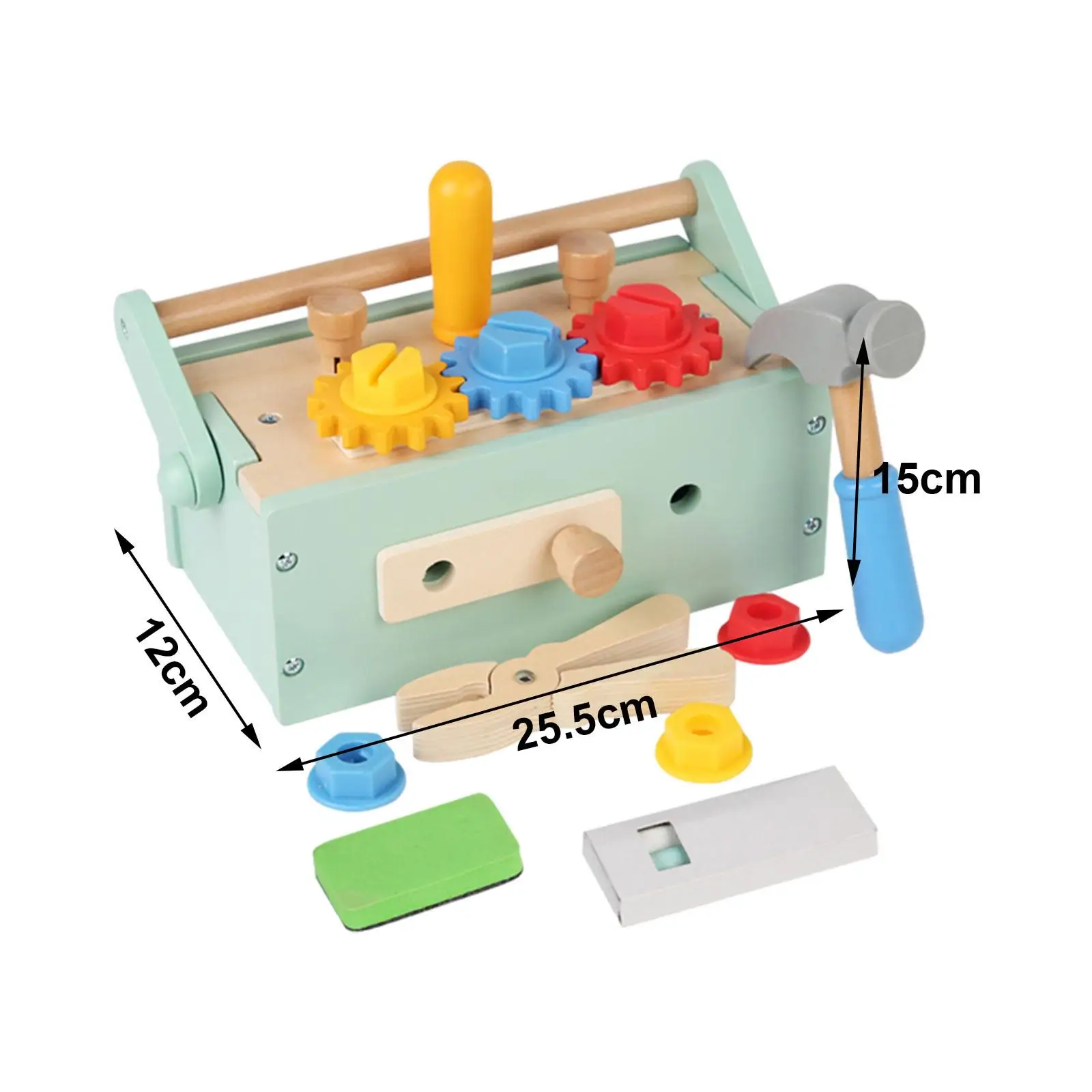 Wooden Play Tool Creative Pretend Play Birthday Gift Wooden Tool Bench Toy