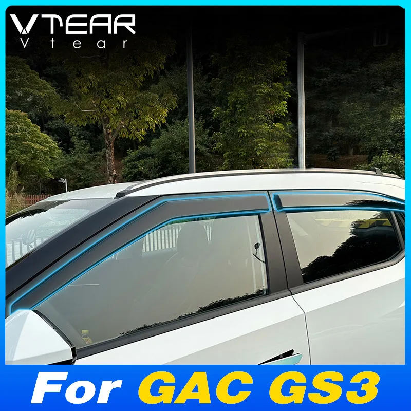 

Vtear Car Side Windows Visor Weather Shield Guards Cover Wind Deflectors Exterior Modification Parts For GAC GS3 Emzoom Trumpchi