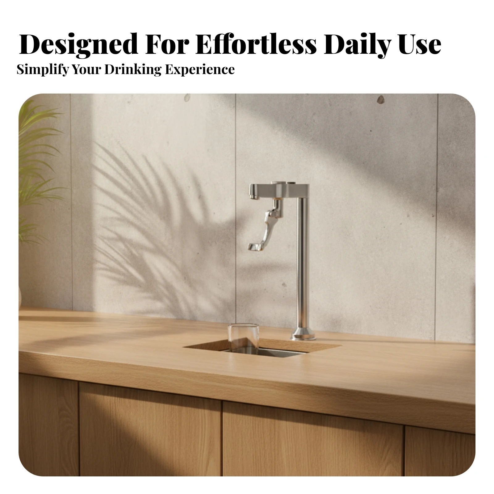Stainless Steel Beverage Faucet Aerator Tip Push Type Beverage Faucet Drink Tap Vertical Tube