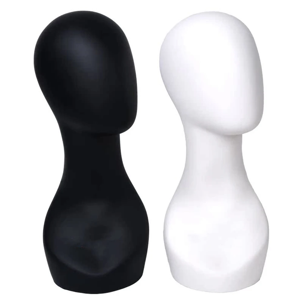 

Высококачественная прочная пластиковая белая безликая голова манекена с яйцом без подставки для лица, дисплеи для парика