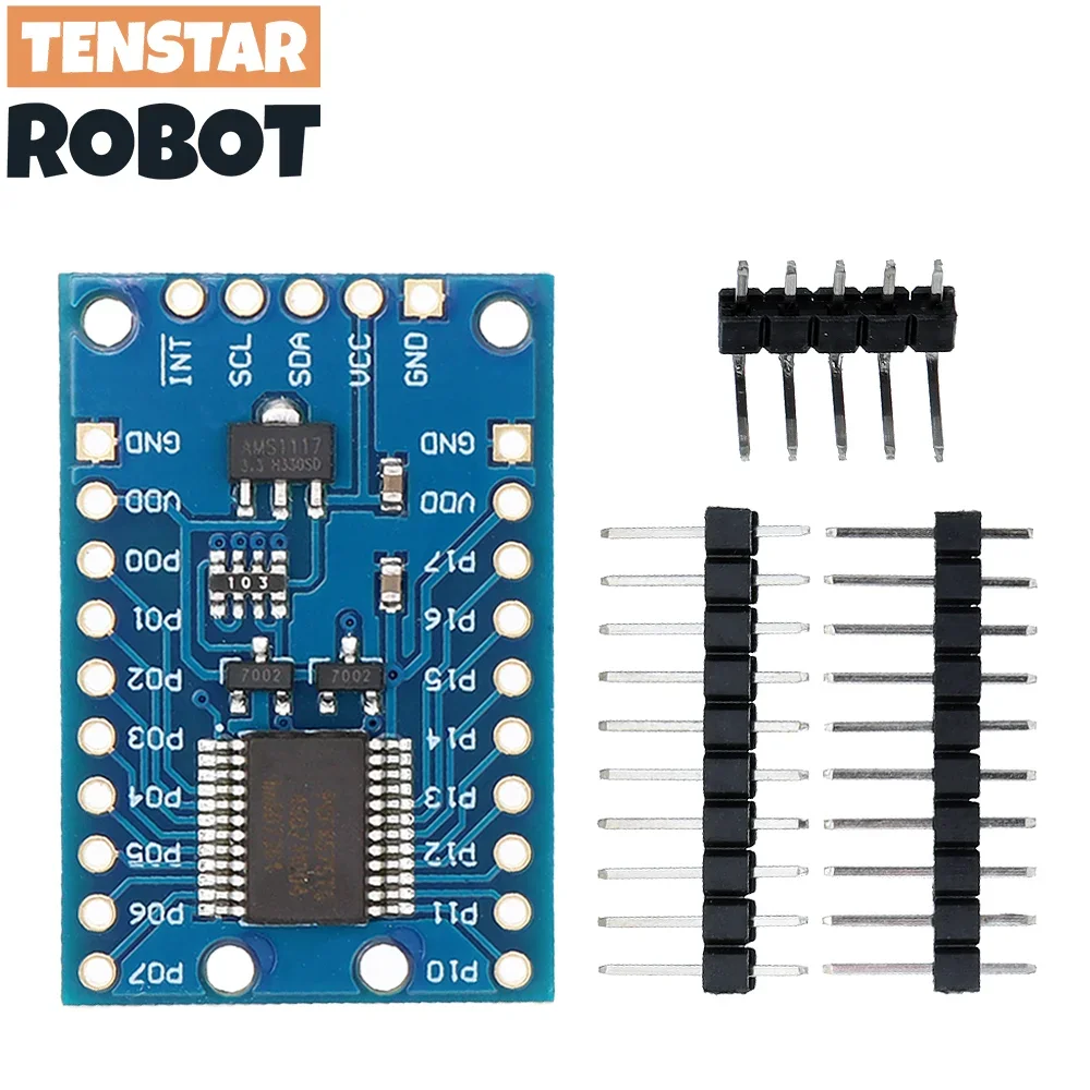 PCF8575 Module Expansion IO port Expander board DC 2.5-5.5V I2C communication control 16 IO ports For Arduino