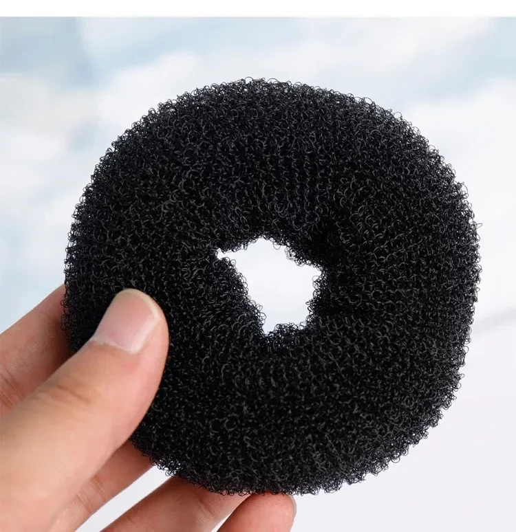 14CM Large Donut Fluffy Ball Princess Hairstyle Personalized Multifu Headwear Salon Styling Tool Women's Accessories Scrunchie