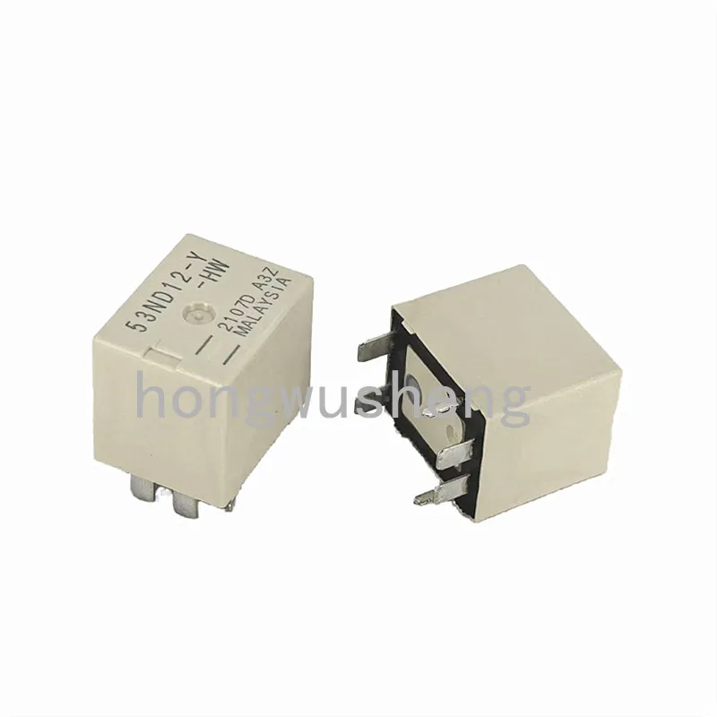 100% New 1pcs  53ND12-Y-HW  DC12V  relay  30A  Pins