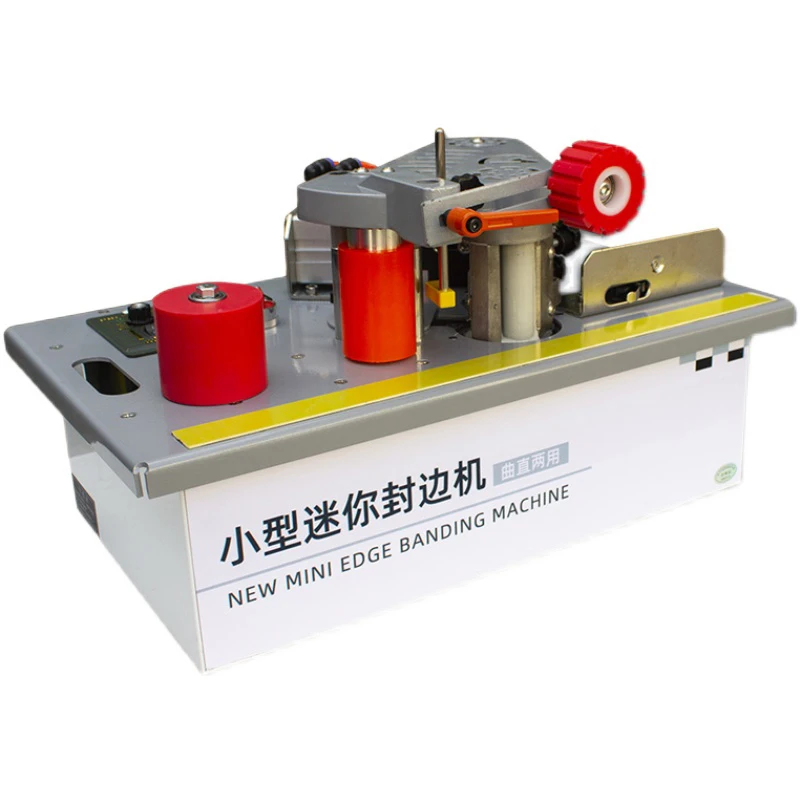 220V 1200W Woodworking Portable Edge Banding Machine Home Improvement Mini Can Be Used with Saw Table Edge Band Width 6-60mm