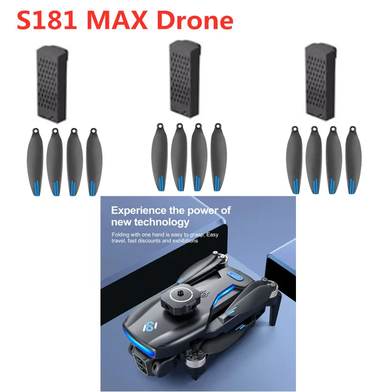 S181 GPS RC Drone 3.7V 2000Mah Battery/Propeller S181 MAX Drone Battery S181 GPS Drone Battery Blades S181 RC Dron Parts Toys