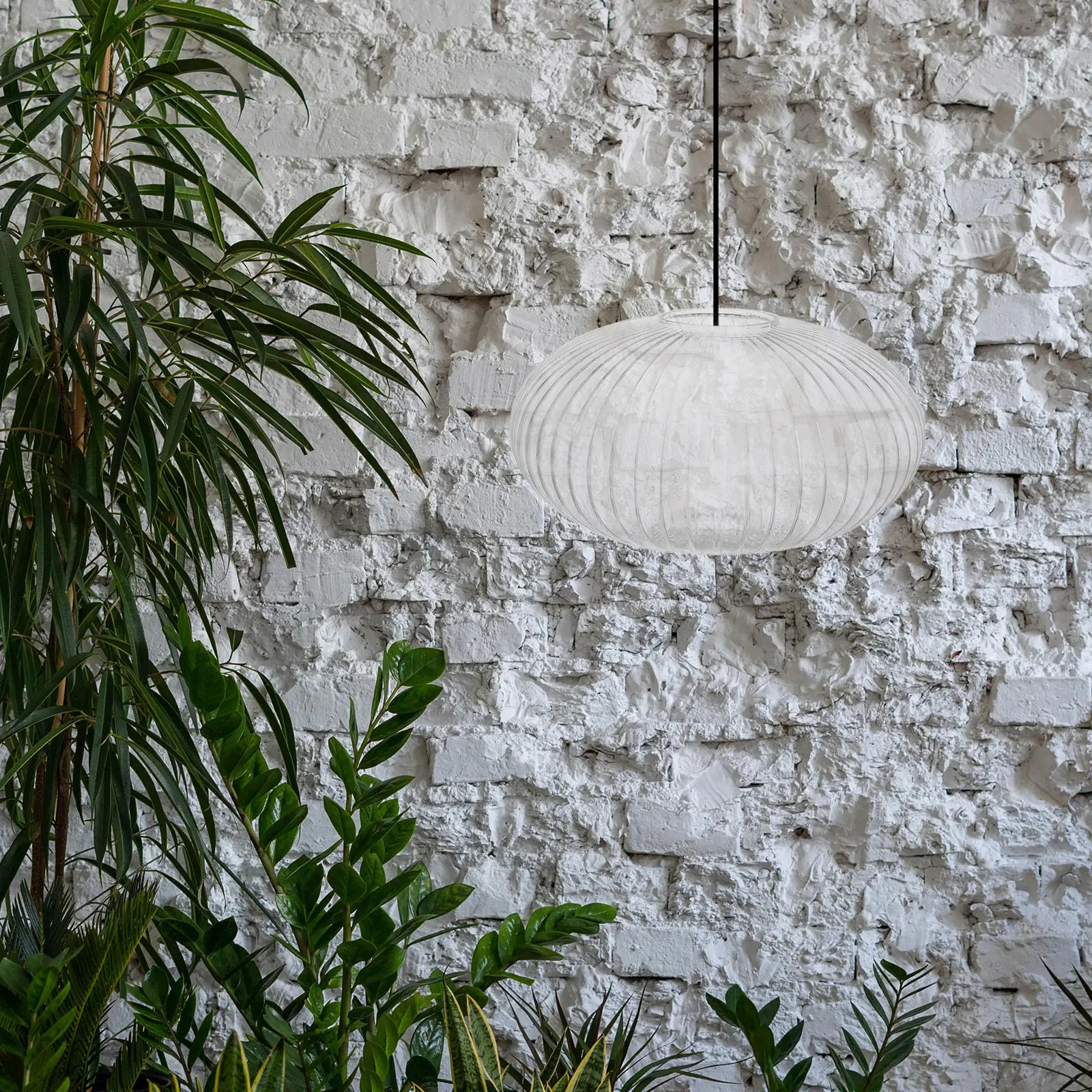 Striped Clear Round Glass Lampshade Globe Light Cover Replacement for Pendant Wall Sconce Fixture Glass Light Cover