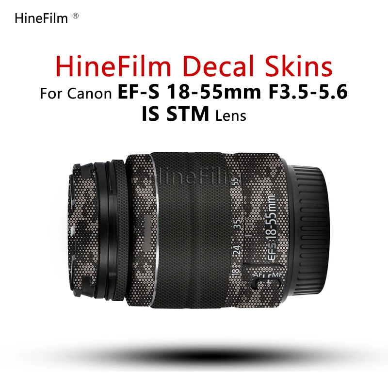 

Hinefilm Skin for Canon EFS1855 iii Lens Sticker for Canon EF-S 18-55 IS STM III Lens Skin Wrap Cover Film Lens Skin 18-55MM