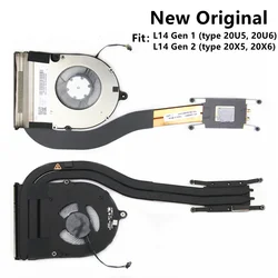 New Original For Laptop Lenovo ThinkPad L14 Gen1/Gen2 CPU Cooling Fan Heatsink Radiator UMA FRU PN:5H40S72942/3 5H41B77177/8
