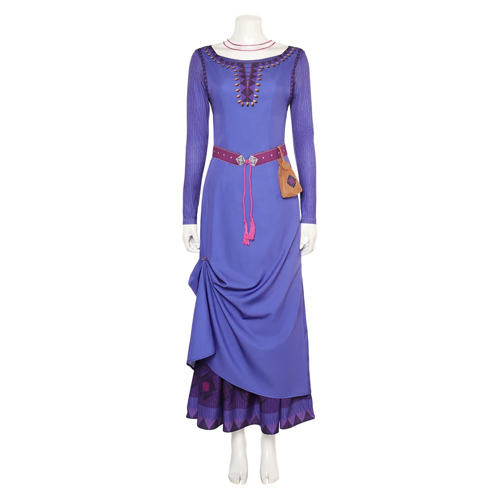 King Cos Magnifico Wish Cosplay Costume Coat Belt Cloak Suit Adult Female Male Halloween Amaya Asha Disguise RolePlay Dress Suit