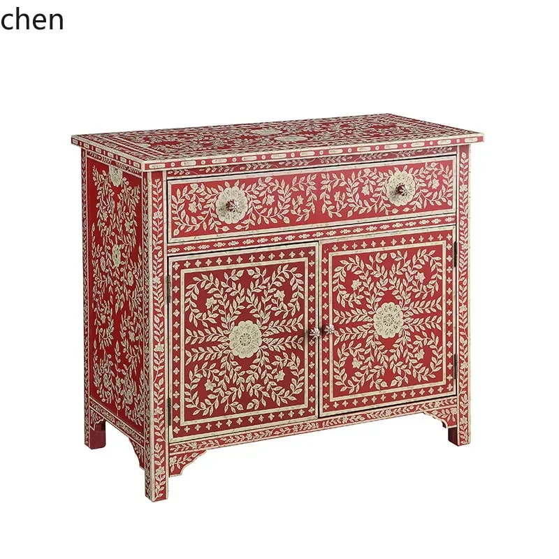 DSA  Vintage Furniture Irregular Side Table Painted Coffee Table Tea Table