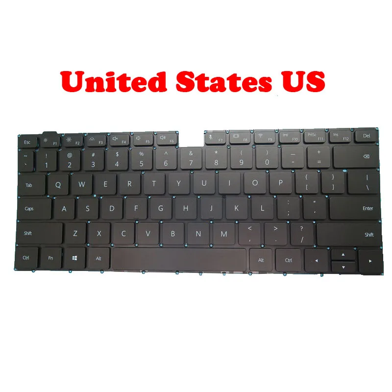 Imagem -06 - Teclado Portátil para Honor Magicbook Pro Preto com Retroiluminação Hylr-wfq9 gr ne be it Reino Unido ru Eua sp fr ti